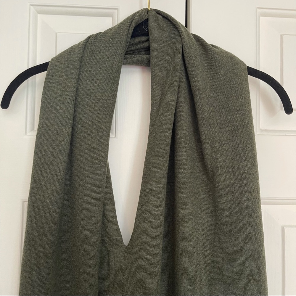 NWOT Kerisma army green shawl/poncho - Picture 3 of 9